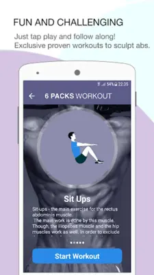 Six Pack Training - 30 Days challenge android App screenshot 1